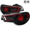 Spec-D Tuning 12-16 Scion Frs Brz Sequential LED Tail Lights- Glossy Black LT-FRS12BKLED-SQ-TM - alternate 1
